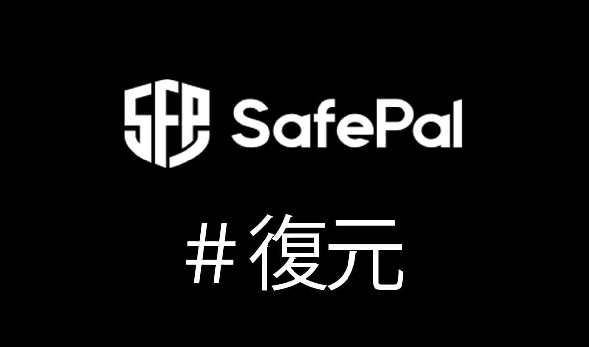 HELP！SafePal S1 Walletの復元(リカバリー)方法｜故障・紛失への備え